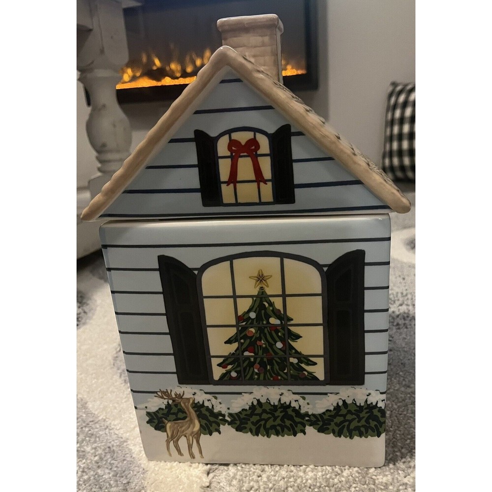 Grandin Road Christmas cookie jar